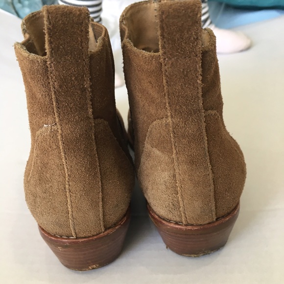 GAP Shoes Gap Brown Suede Ankle Booties Size 8 Womens