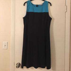 41 Hawthorne Teal and Blue Dress