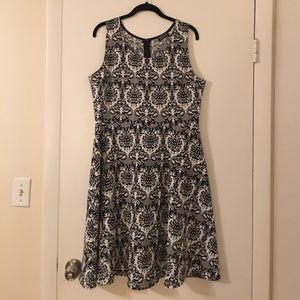 Papermoon Black & White Patterned Dress