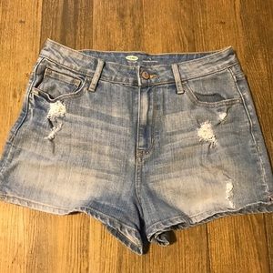 Light Wash Old Navy High Waisted Shorts