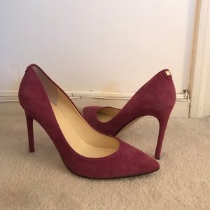 Berry Suede Stilettos