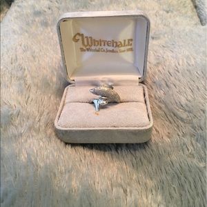 14k white gold ring
