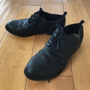 H&M Oxford shoes, black, SZ US 5, EUR 36