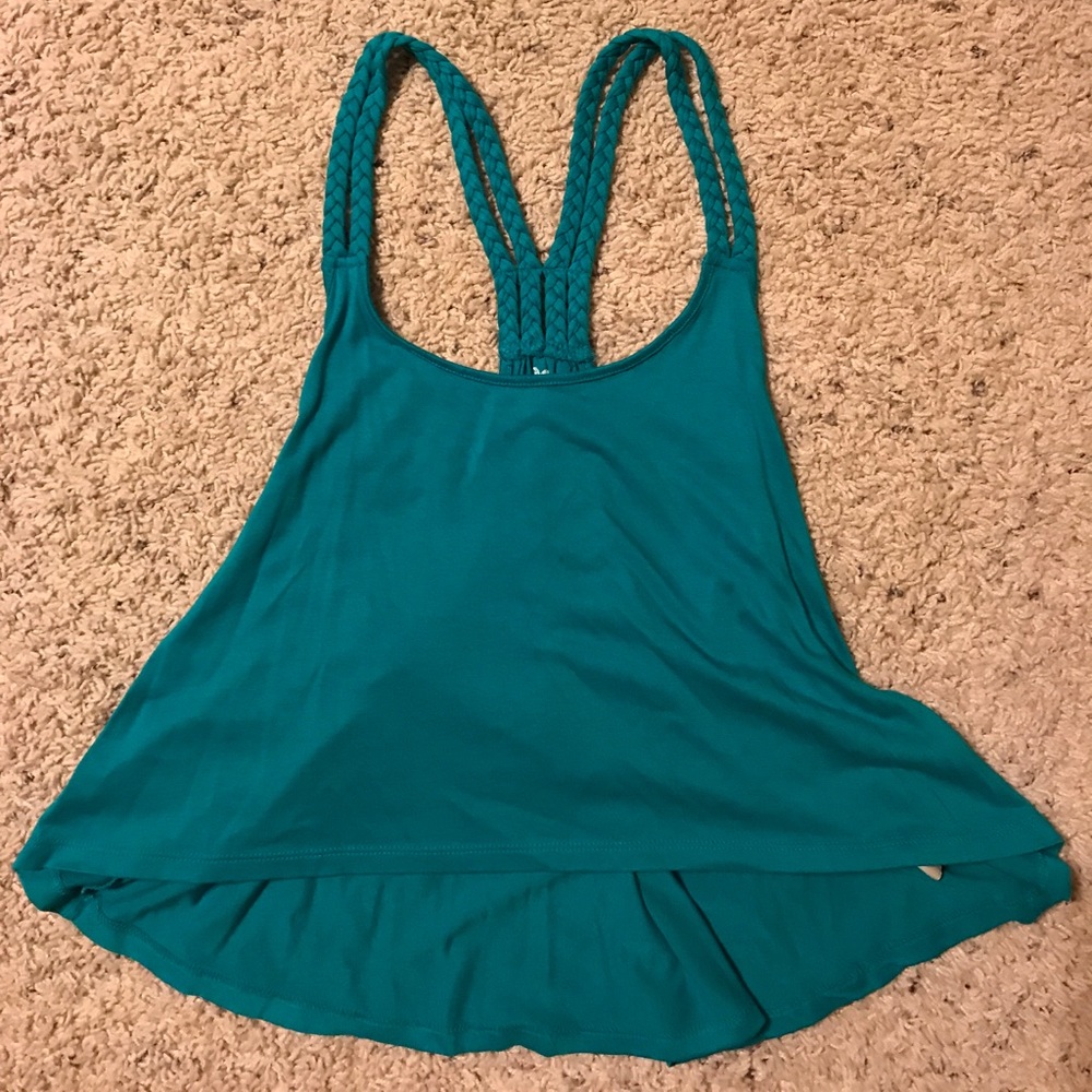 Turquoise crop top