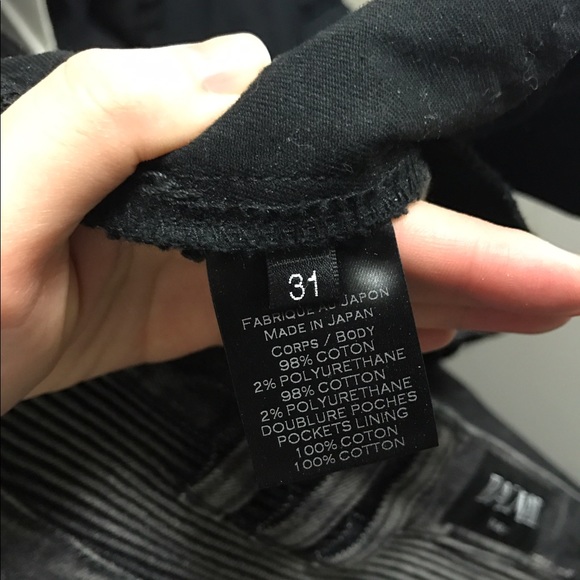 BALMAIN BLACK BIKER RIB JEANS MEN - Picture 5 of 5