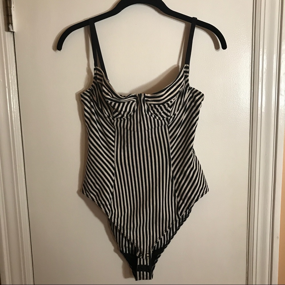American Apparel Corset Styled Bodysuit