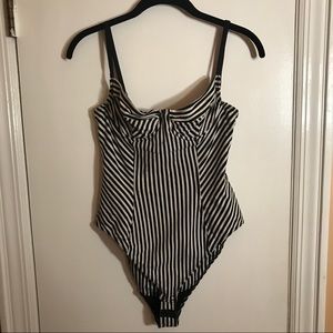 American Apparel Corset Styled Bodysuit