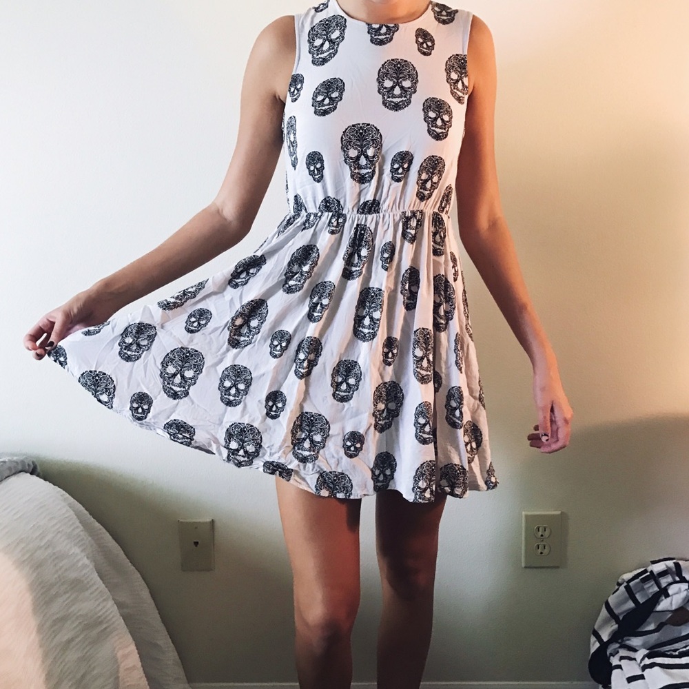 H&M Skull Skater Dress