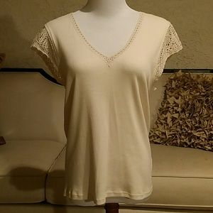 Ralph Lauren Top with Lace Accent