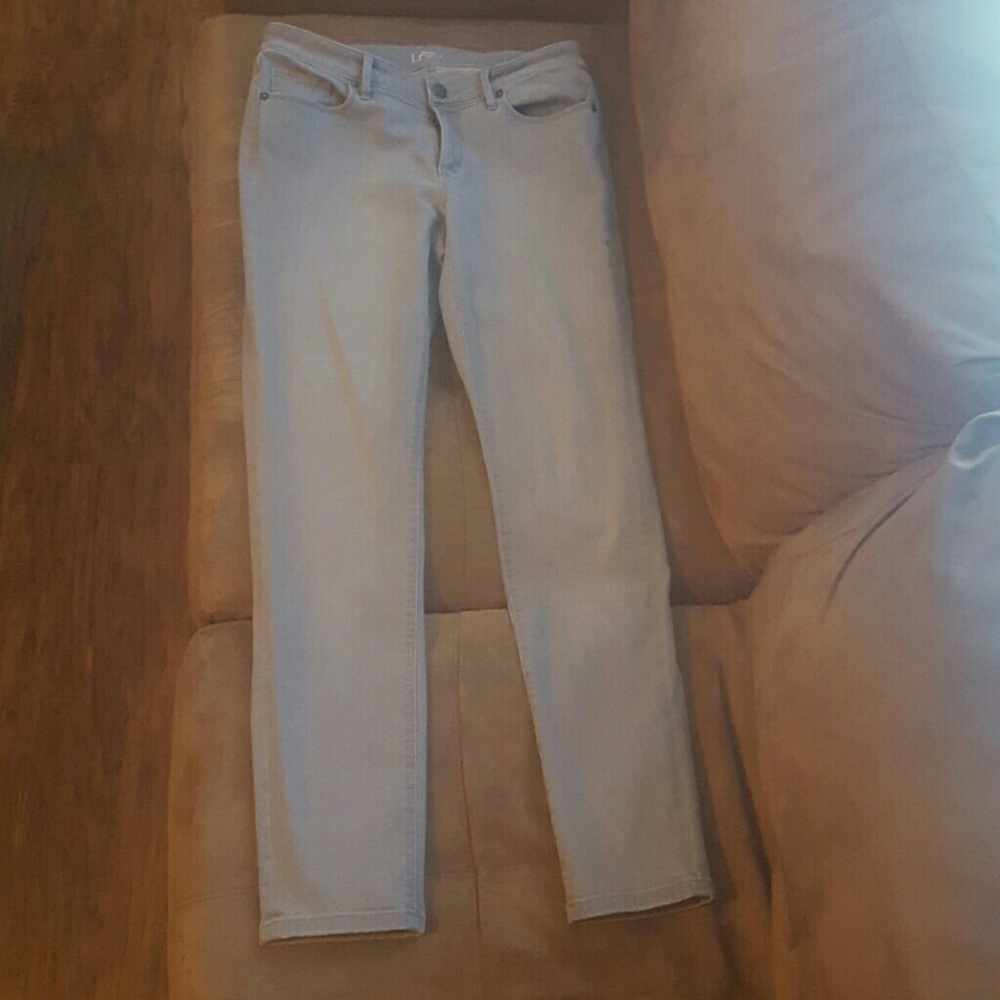 Grey curvy skinny jeans size 6
