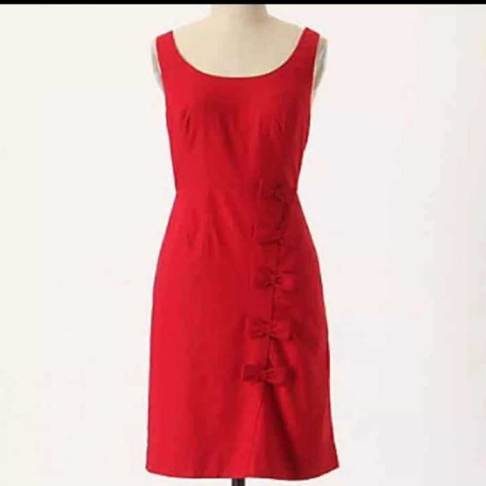 Flash sale Deep red moulinette souers red dress