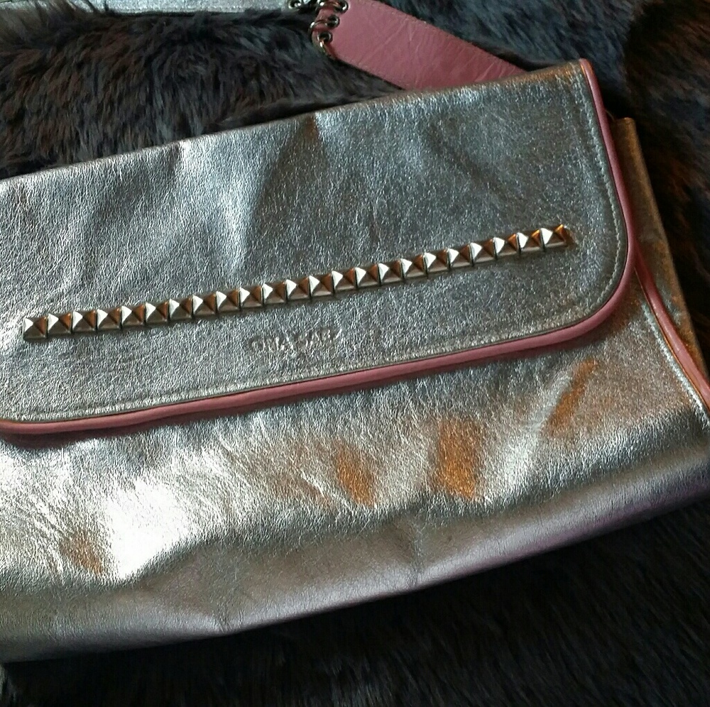 Ona Saez metallic crossbody bag