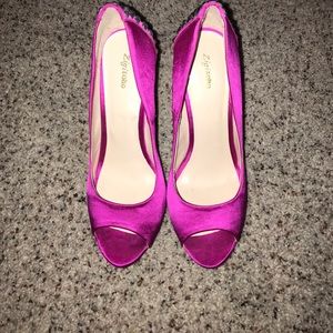 Fushia pink 6" heels