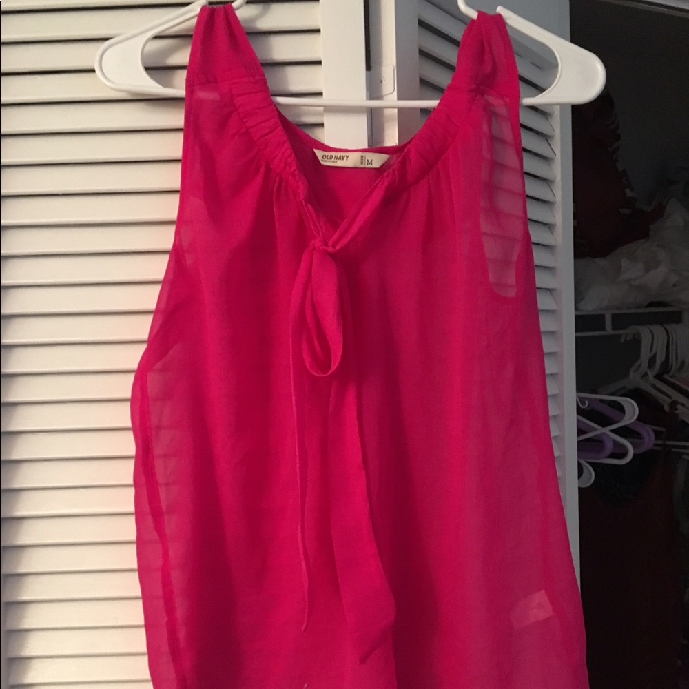 Bright Pink Blouse