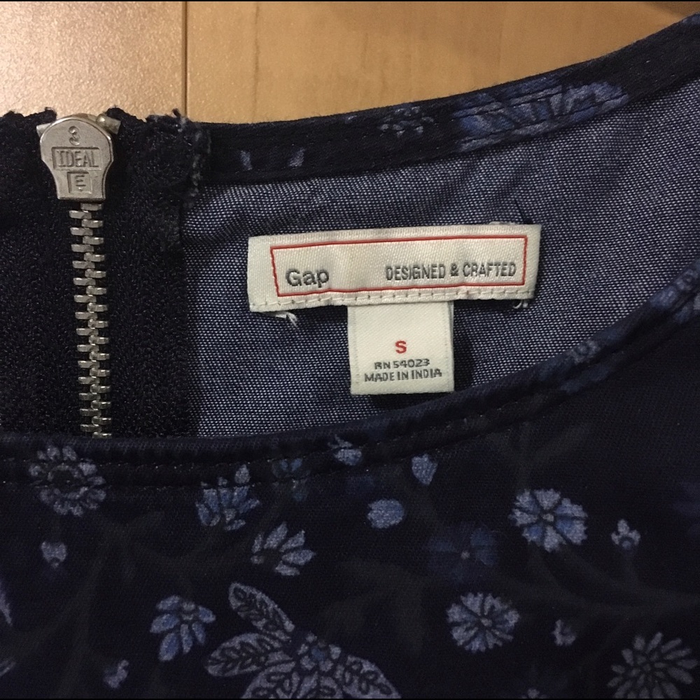 GAP Blue Floral Print Dress - Picture 4 of 4