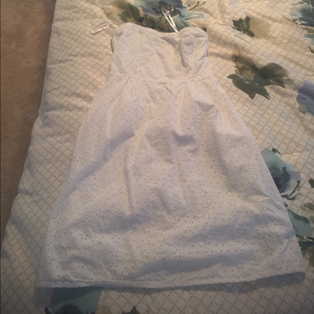 Strapless White Dress - Old Navy