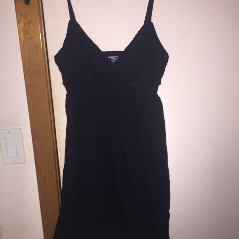 Black Spaghetti Strap Dress, 100% Cotton