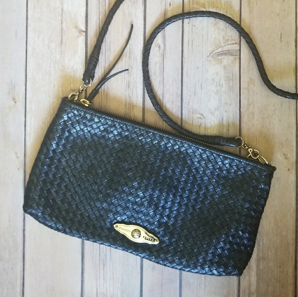 Elliott Lucca Handbags - ELLIOTT LUCCA woven leather crossbody
