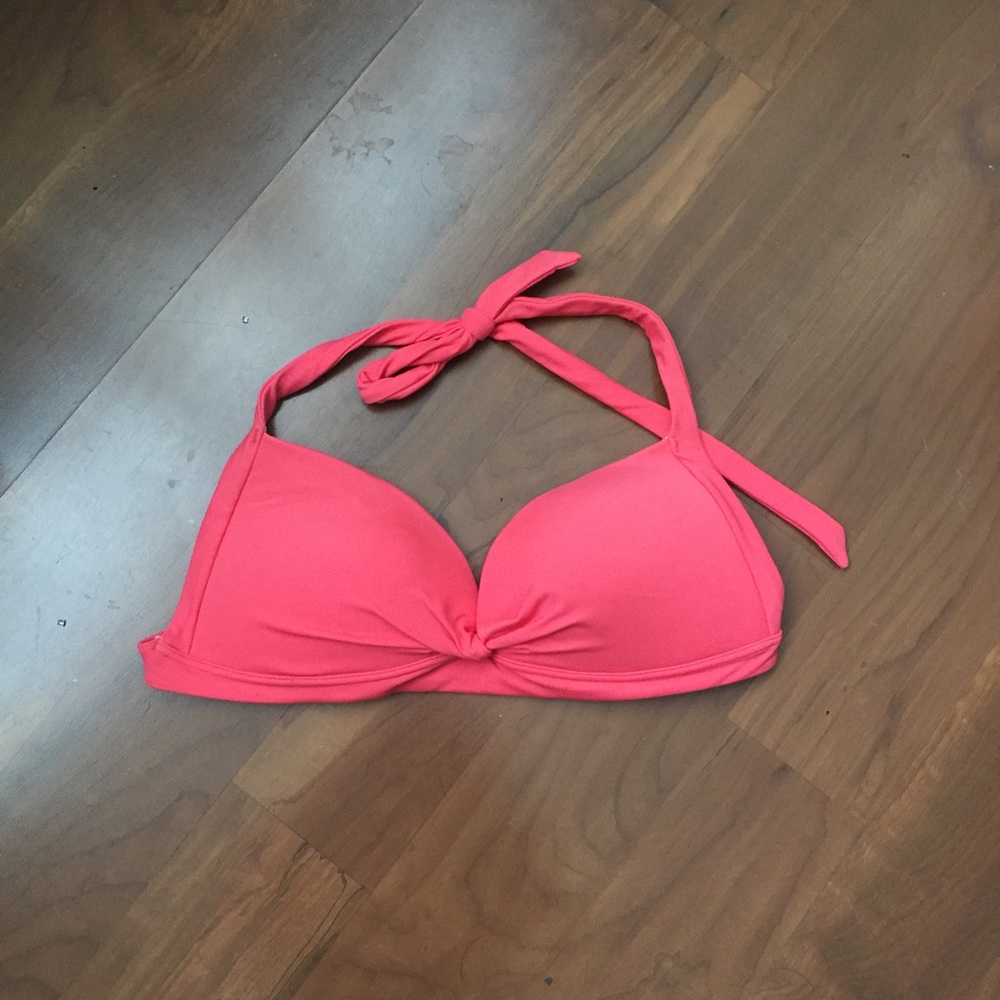 Victorias Secret Coral Bikini Top 34D