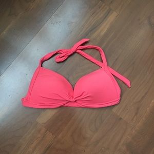 Victorias Secret Coral Bikini Top 34D