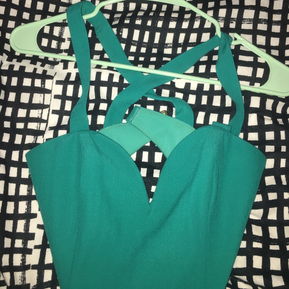 Teal homecoming dress