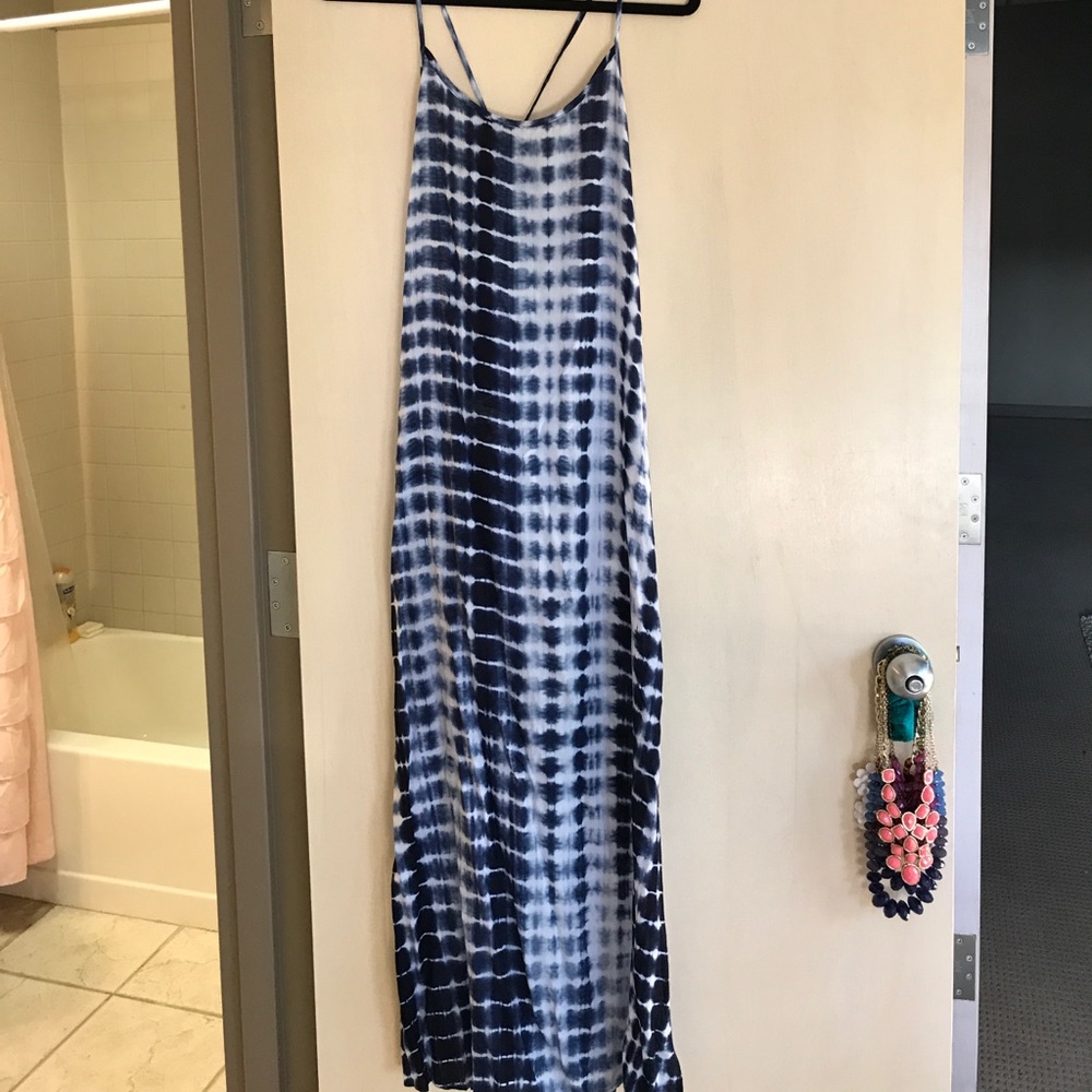 Lulus tie dye maxi dress with slits