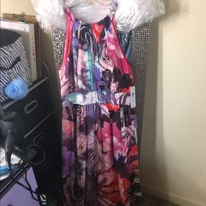 Eliza J maxi floral dress