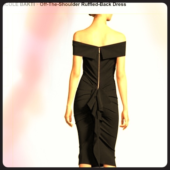 Nicole Bakti Ruffled-back dress, NWT size 2 US - Picture 2 of 7