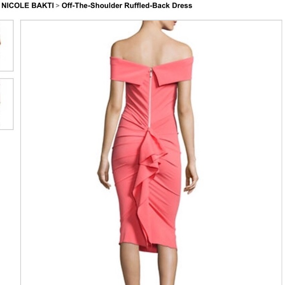 Nicole Bakti Ruffled-back dress, NWT size 2 US - Picture 4 of 7