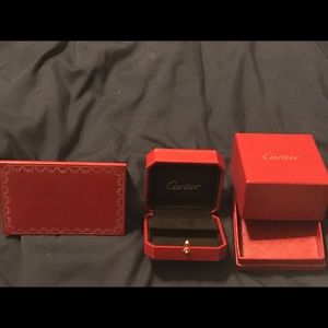 Authentic Cartier Earring Box and Certificate