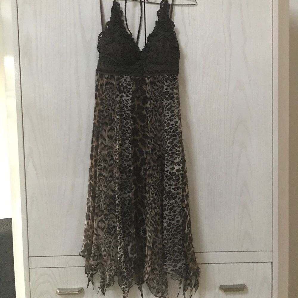 Beautiful leopard dress.