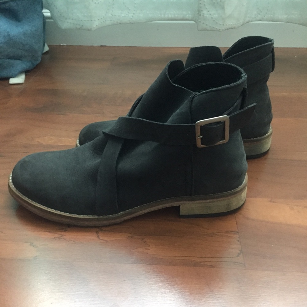 NWOT Free People Las Palmas Ankle Boot - Black Sz7