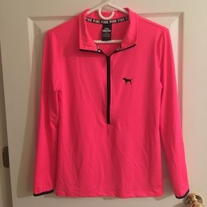 Womens Pink Victoria Secret Ultimate half zip