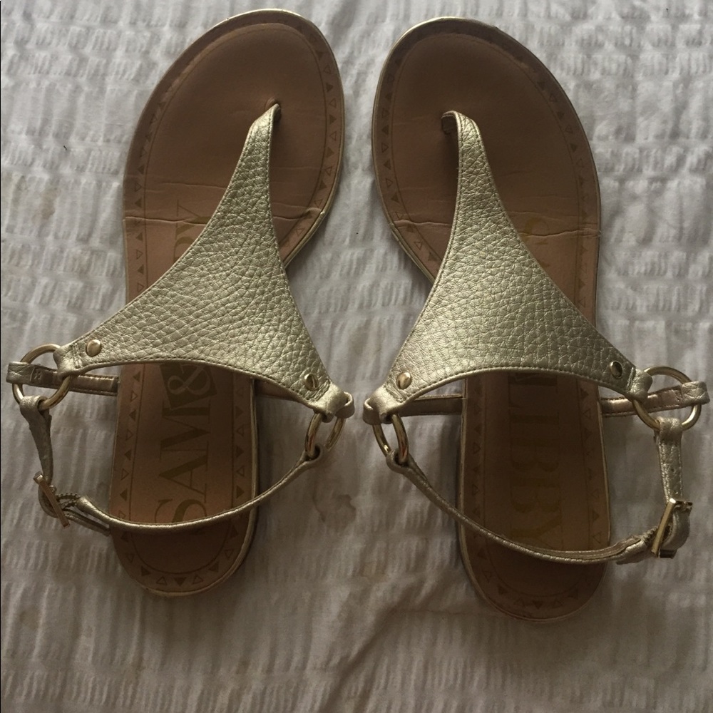 Women's gold sandals