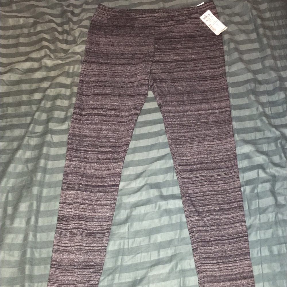 Gray Striped Perfect Legging