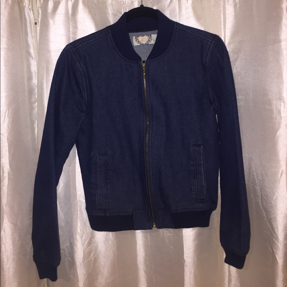 Boohoo Denim bomber jacket