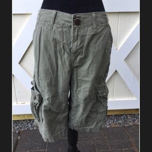 Army Green Cargo Shorts