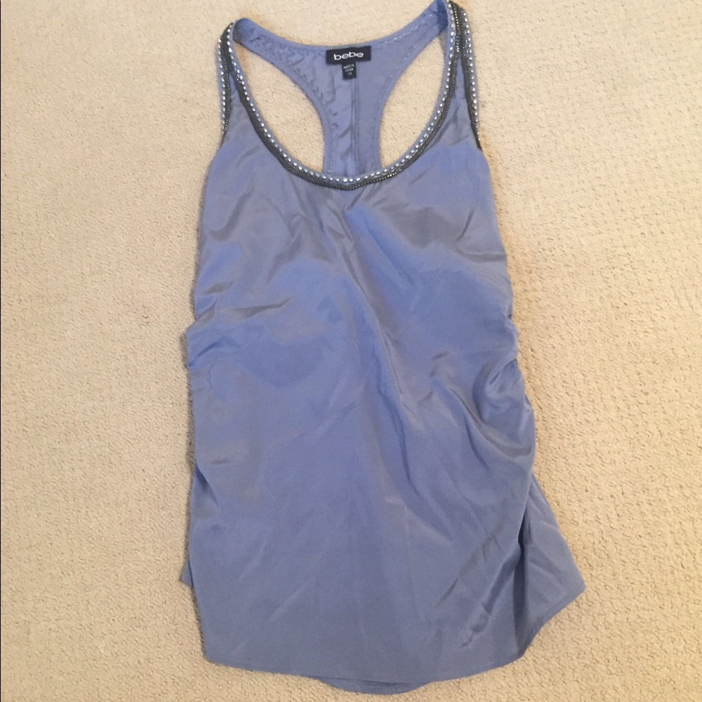 Bebe Silk Racerback Top