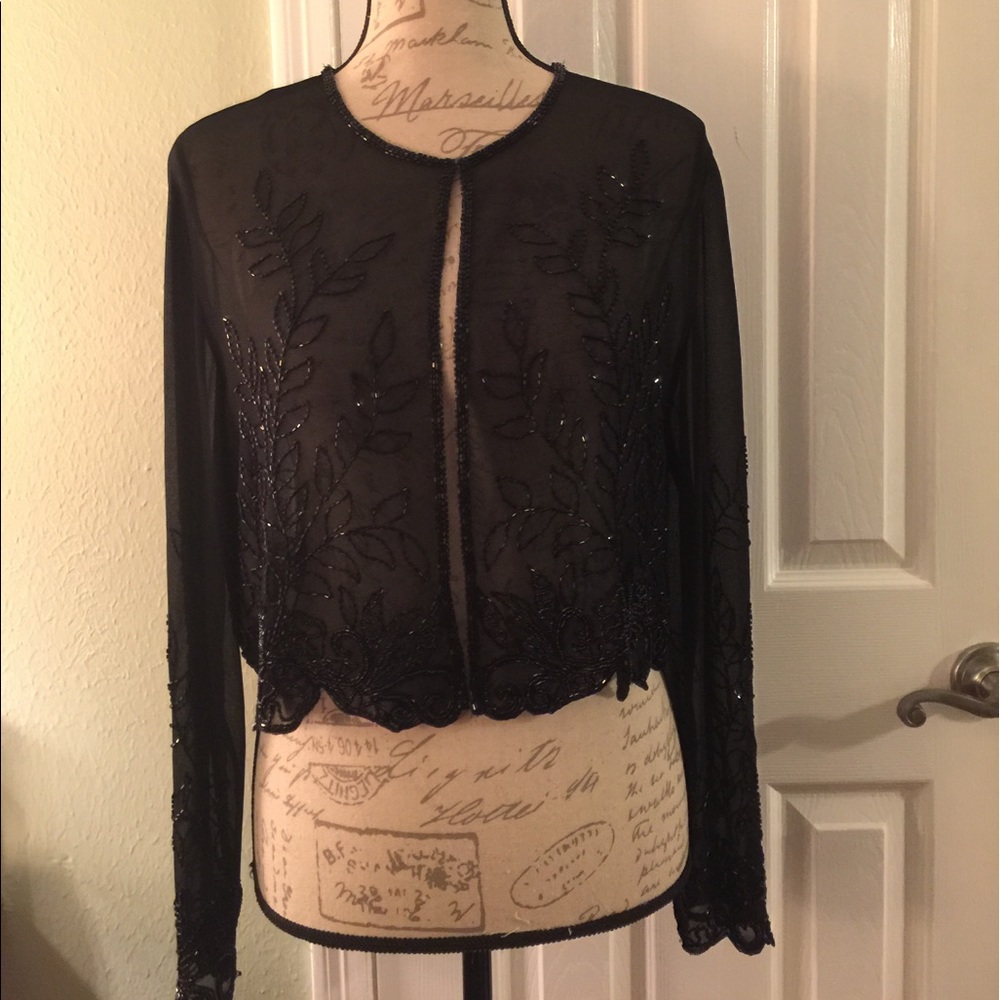 Black  jacket sequins JKara PL