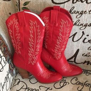 Miranda Lambert Red Cowboy Boots