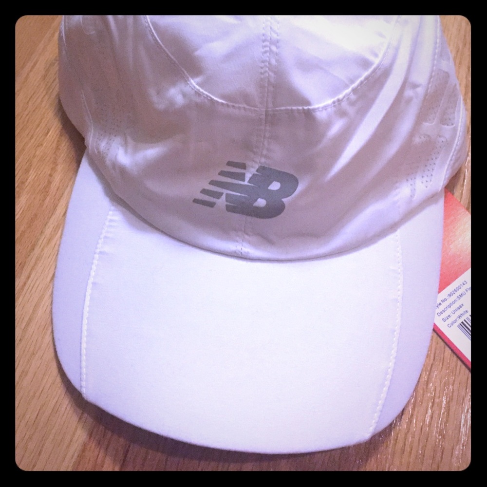 White New Balance Activewear Hat - unisex