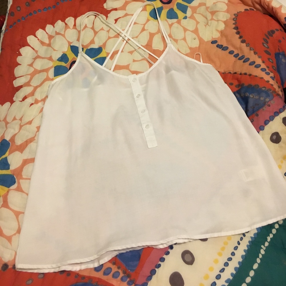 Cross back tank top