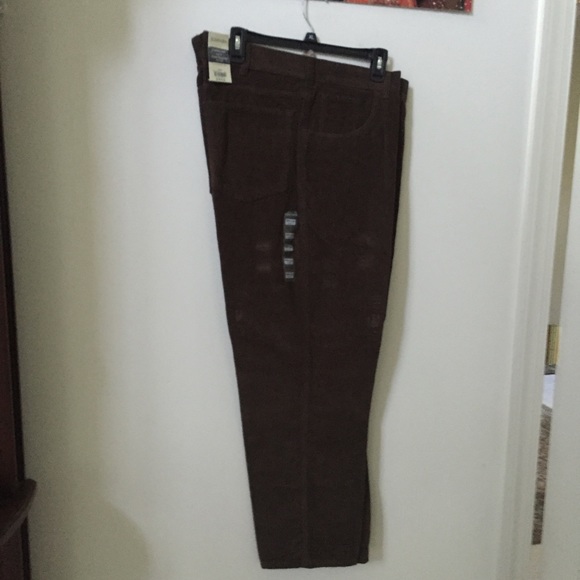St John's Bay Corduroy pant Brown 40X30 - Picture 1 of 6