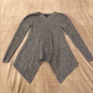 100% CASHMERE Grey Sweater -Bloomingdales