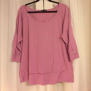 GAP quarter sleeve striped top