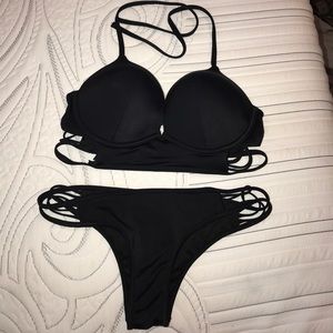 Knockout black Victoria's Secret bikini