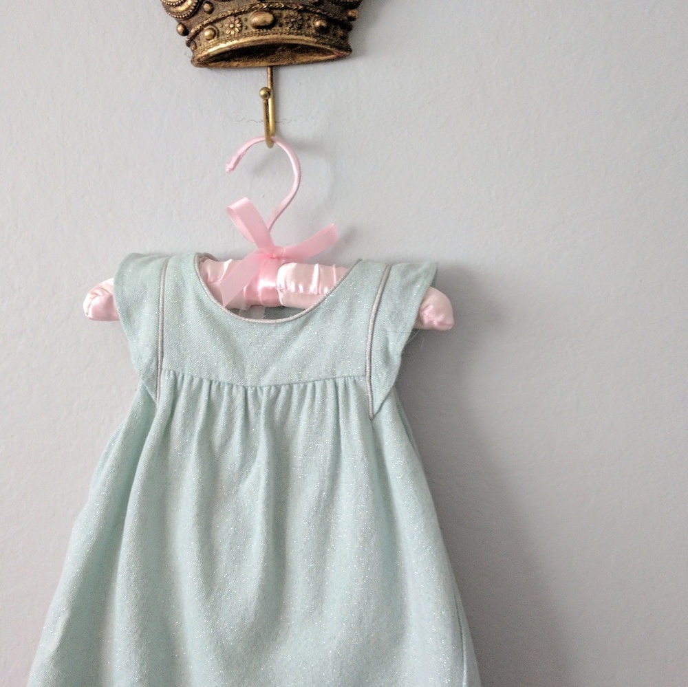 Janie and Jack mint dress