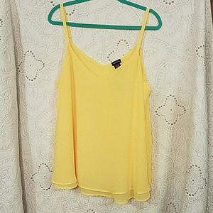 Yellow Chiffon Cami NWT size 1X