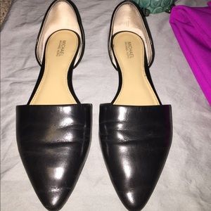 MK Black D'orsay flats
