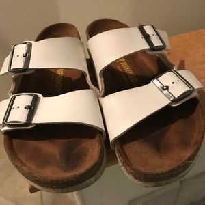 White size 40 women birkenstocks